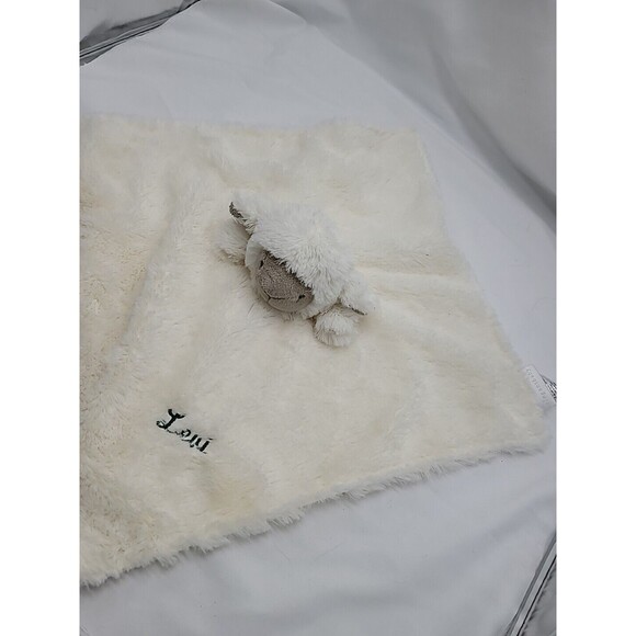 Elegant Baby White Lamb Lovey Security Blanket Replacement 10" X 10" Leui - Picture 8 of 16